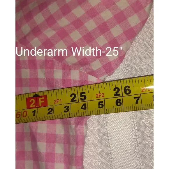 Ralph Lauren Gingham Shirt Mens XL Pink White Custom Cotton Resort Party Pony - Picture 13 of 16